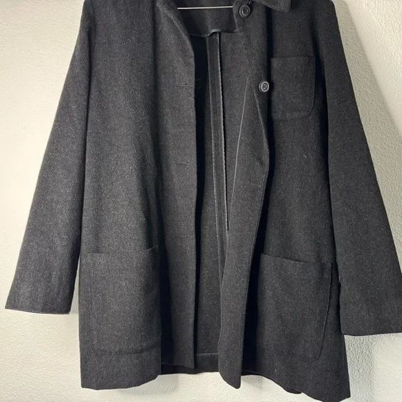 Vintage Amanda Smith Wool Cashmere Chore Jacket Size 14 Classic Vintage Academia - Picture 3 of 14